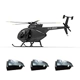 Mrtybxkety YU Xiang F119S MD500 1/16 RC Helicopter, 2.4G 9CH 250-Class Remote Control Aircraft with 6G/3D Modes, GPS-Assisted Stabilized Flight & Openable Cockpit, Outdoor Flight, Gift for Adults