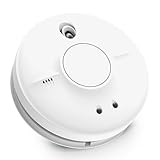 FireAngel Mains Smoke Alarm - SW10-EUT Mains Powered Optical Smoke Detector with Replaceable Long Life Backup Battery - Wired, Interlinked Smoke Alarms for Home with Test Button and LED Indicators