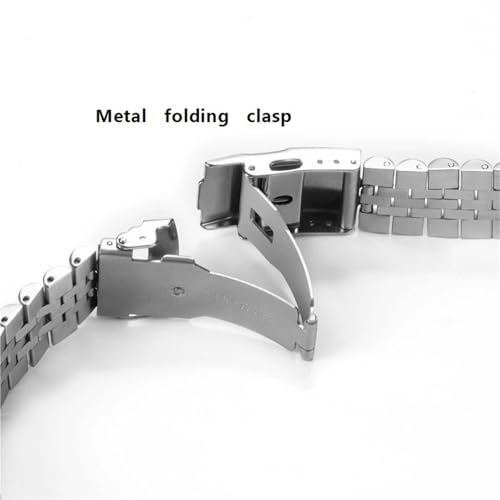 Montre en acier inoxydable haut de gamme avec boucle déployante fluide