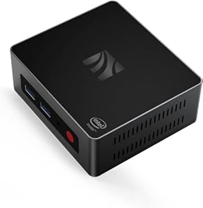 KUYIA Mini PC Windows 10 Pro J4125 Quad Core 2.7GHz Processor 8GB LPDDR4X RAM 128GB SSD Desktop Computer Support 4K Dual HDMI Output Gigabit Ethernet WiFi 2.4G 5.8G Business Office Workstation