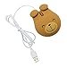 LOLIPPYY Mouse Cablato USB Forma di Orso Silenzioso e Resistente per Laptop e Computer da Gioco Plug And Play Ergonomico immagine