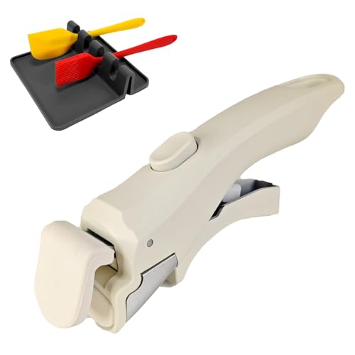 Removable Pot Handle Universal Pan Handle Replacement for Pots and Pans Fits All Cookware Includes Spoon Rest Durable & Heat-Resistant Cream White