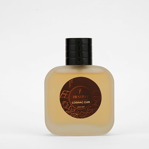 Image of Cognac Club Eau de Parfum, Warm Gourmand Scent, Cinnamon Vanilla Sandalwood Notes, EDP Spray (50 ml)