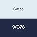 Gates 9/C78 Hi-Power II Powerband V-Belt with V-80 Matching Program, C Section, 7-7/8" Overall Width, 17/32" Height, 82.0" Belt Outside Circumference