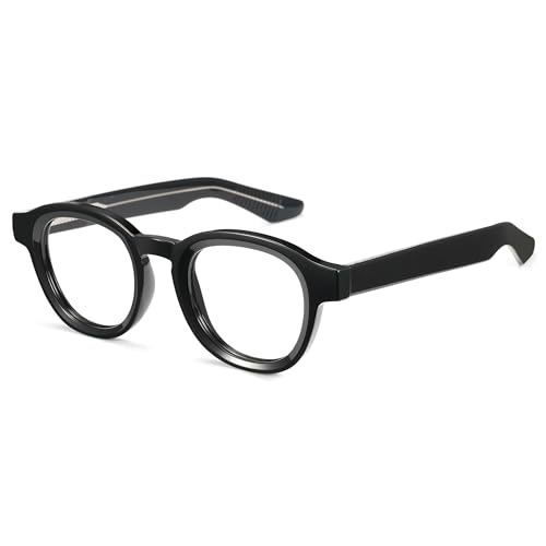 Image of Cyxus Blue Light Glasses Fashion Round Computer Blue Ray Blocking Glasses Tr90 Frame Anti Glare Strain For Men Women 8553
