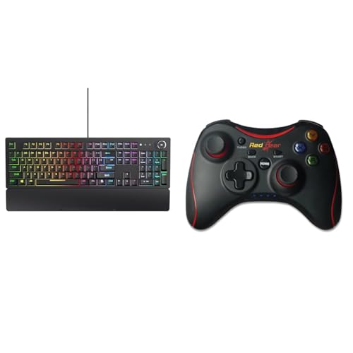 Image of Redgear Shadow Blade Mechanical Keyboard with Drive Customization, Spectrum LED Lights, Media Contro