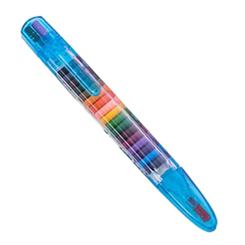 Decorhome Juego de 4 rotuladores de pintura al óleo, rotuladores de 20 colores con barniz seguro, lápices de cera sin olor, juego de rotuladores de colores intercambiables para estudiantes, garabatos
