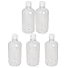 Aexit 5 Pcs gauge 500ml PP Plastic Seal Reagent Graduation Sample Bottle Clear