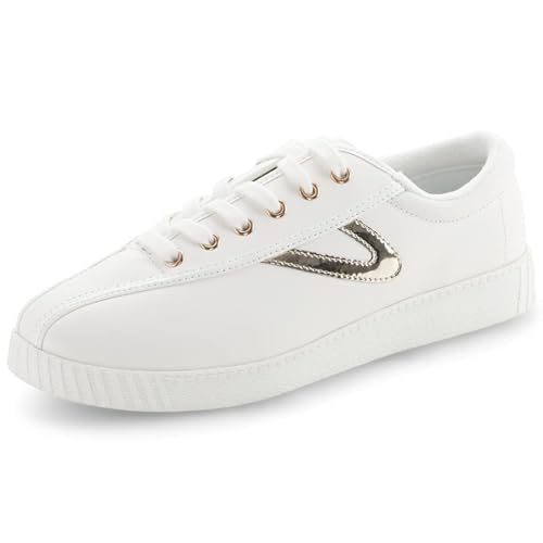 TRETORN Women's Nyliteplus Leather Lace-Up Sneakers