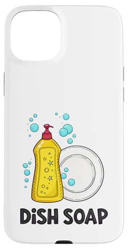 食器用洗剤と泡が特徴の楽しいデザイン スマホケース iPhone 15 Plus 用