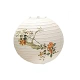 ビワ柄の手持ちコードレスLEDランタン｜装飾｜ウェルカムランタン｜モダンデザイン｜折りたたみ式｜直径約30cm