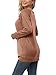 Yincro Women's Casual Long Sleeve Tunic Tops Fall Tshirt Blouses (Button-up Brown, M)