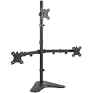 Amazon VIVO Triple LCD LED Computer Monitor Desk Stand, Free Standing Heavy Duty Fully Adjustable Mount for 3 Screens up to 30 inches STAND-V003E