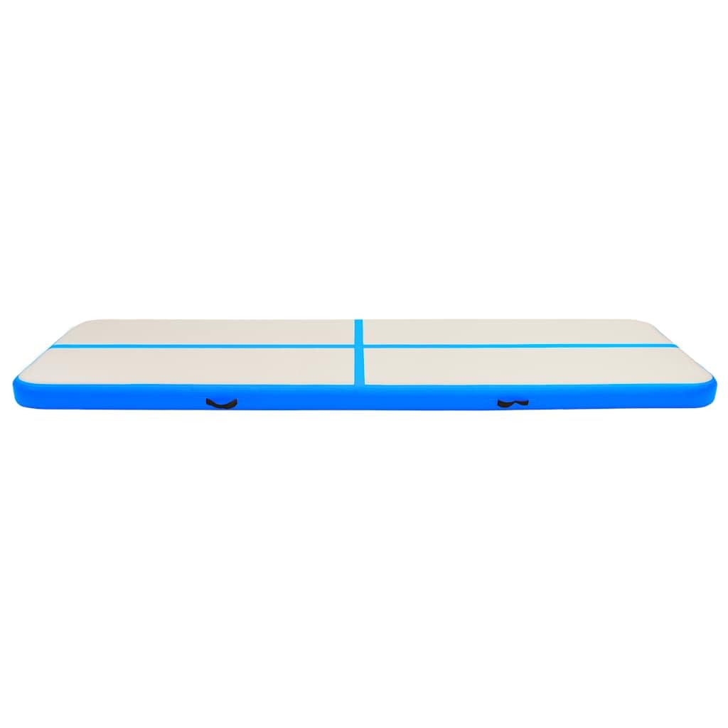 Tappetino sportivo gonfiabile 300 x 100 x 10 cm PVC rosa con pompa, tappetino palestra gonfiabile per ginnastica, yoga, kickboxing, lotta, attività indoor ed esterne, antiscivolo