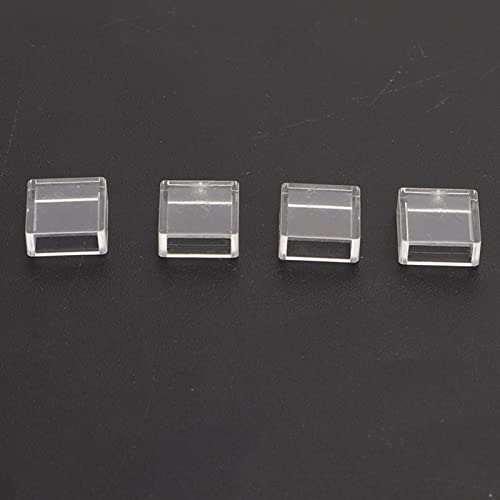 100 peças de tampa de botão tátil tátil quadrada transparente ABS plástico para tábua de ensaio