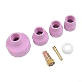 Photo Gallery desiumite set di accessori per saldatura tig, 7 pezzi, set di lenti a gas, compatibili con saldatura wp9/20, 4 tipi di ugelli, struttura in ottone e ceramica (1,6 mm) Photo Gallery desiumite set di accessori per saldatura tig, 7 pezzi, set di lenti a gas, compatibili con saldatura wp9/20, 4 tipi di ugelli, struttura in ottone e ceramica (1,6 mm)
