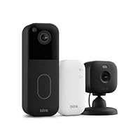 All-new Blink Video Doorbell + Mini 2 – Motion & chime alerts, HD viewing, and two way audio. Sync Module Core included – 1 camera system + Mini 2 (Black/Black)