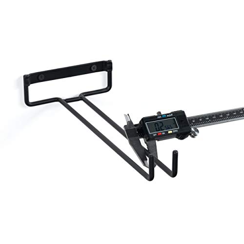 Wallniture Chiraz Stemware Wine Glass Rack Wall Mountable Wrought Iron Black 11 Inch Set Of 4 #TOP6