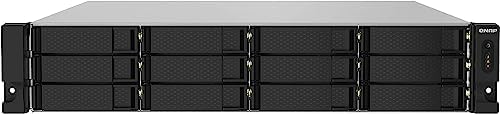 QNAP TS-1232PXU-RP-4G 12 Bay High-Speed SMB Rackmount NAS with Two 10GbE and 2.5GbE Ports, Redundant PSU