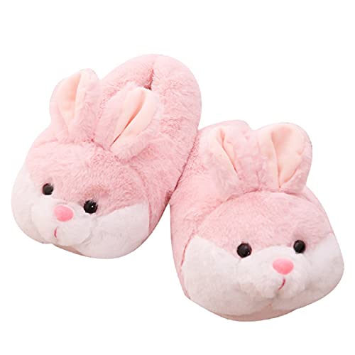 HANDKEI Women's Bunny Slippers - Funny Animal Indoor Plush Slippers