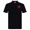 Arsenal FC Official Football Gift Mens Crest Polo Shirt Black 3XL #2