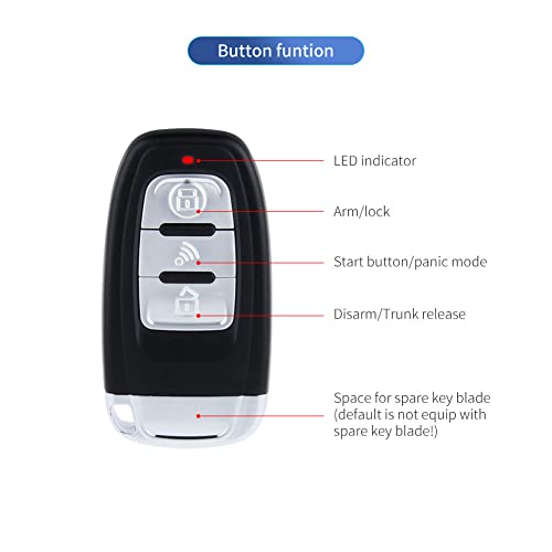 Easyguard Ec003N-P3 Smart Key Pke Passive Keyless Entry Car Alarm System With Push Button Start Remote Starter Dc12V #TOP1