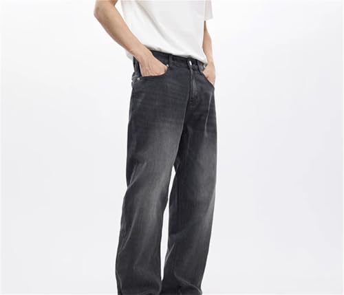 Men's Wide Leg Jeans Stretch Baggy Loose Straight Vintage Denim Pants Large Size Trousers4