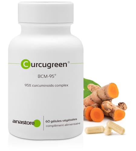 CURCUGREEN - Curcumine Biodisponible * 160 mg / 60 gélules * Curcuma biodisponible titrée à 95% en complexe de curcuminoïdes