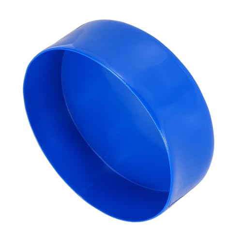Image of uxcell 2pcs Rubber End Caps 150mm(6 Inch) ID Vinyl Round Tube Bolt Cap Cover Screw Thread Protectors Blue, 50mm Height