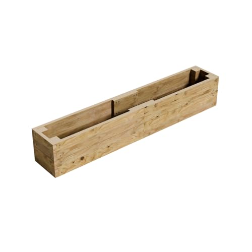 Conka Garden - Wooden Raised Bed Kit - Large Garden Planters for Vegetables, Herbs, Flowers – Start Growing Plants Earlier & Better - Durable & Resistant FSC Treated Timber 30cm L x 180cm W x 30cm H