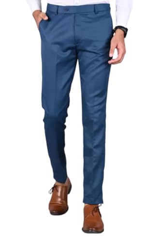 Image of VX9 Men's Formal Trousers, Smart Office & Business Wear, Classic Fit