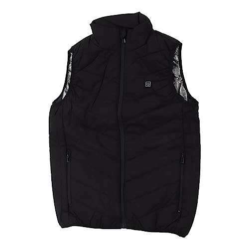 Chaleco calefactor con 3 engranajes térmicos y tallas S a 4XL en negro