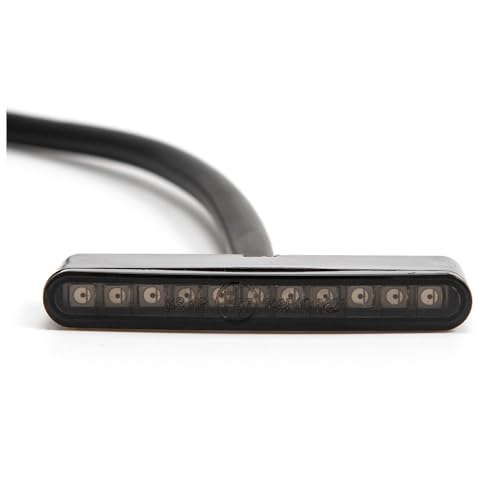 evomosa Mini Motorrad Rücklicht LED Motorrad Rückbremsleuchte Bremslicht Lampe für Roller ATV Cafe Racer Bobber Heckleuchten (Schwarz)