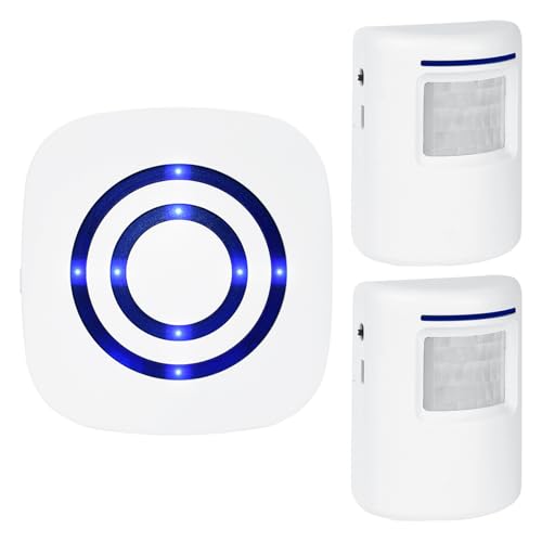 Détecteur de passage sans fil avec sonnette, détecteur de mouvement avec alarme, détecteur de mouvement sans fil, détecteur de passage sans fil, Sonnette...