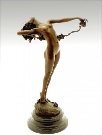 Miniatura 5 de Kunst & Ambiente - Harriet Frishmuth - Escultura de bronce - La vid 1923 - Firmado - Decoración - Estatua de bronce