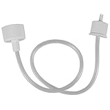 OSALADI Universeller Vakuumierschlauch für Externe Vakuumierer Stabiler Perforierter Anschluss für Trockenwaren und Lebensmittel Kompatibel mit Wiederverschließbaren Beuteln und Behältern