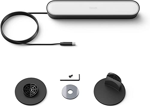 Philips Hue Play White and Colour Ambiance Smart Light Bar Extension, Entertainment Lighting for TV and Gaming (Works with Alexa, Google Assistant and Apple HomeKit), Black