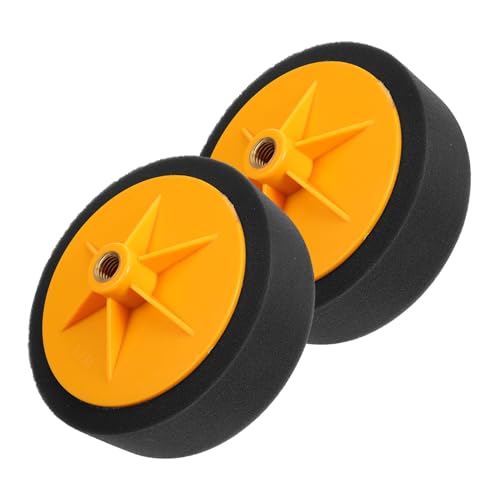 Alipis Car Waxing Sponge Wheel 2pcs Drill Buffing Pad Polishing Pad for Car Polisher Detailing Kit