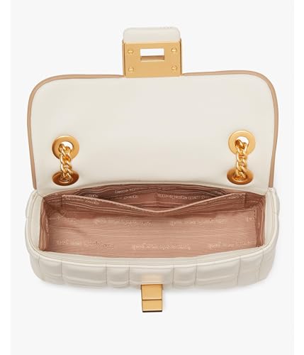 Kate Spade New York Evelyn Quilted Leather Small Shoulder Crossbody, Ivory2
