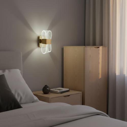 Image of Lyse Decor Wall Lights for Home Decoration LED Wall Light with 3 Color Modes, Easy Installation, Ideal for Modern Interiors, Bedroom, Living Room, Hallway, Office (2, WL77)