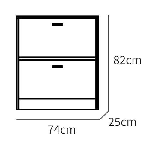 Mueble de madera para zapatos briebe Nova acabado roble cambrian 4