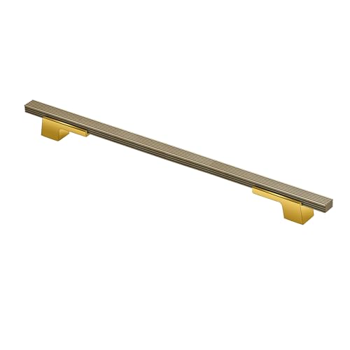 Image of Plantex Cabinet Handle /288mm Handle for Cabinet /Door Pull-Push Handle for Home /Office /Hotel - Pack of 1 (Brass Antique & Gold)