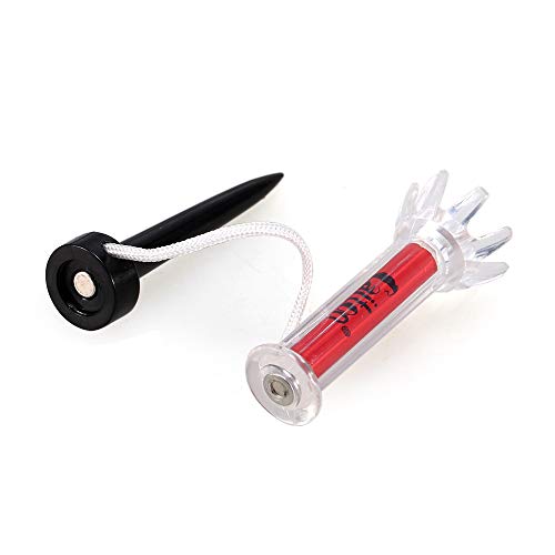 HUIOP 79mm / 90mm 5 unidades Golf Training Ball Tee Magnetic Step Down Golf Ball Tee Tees Acessórios