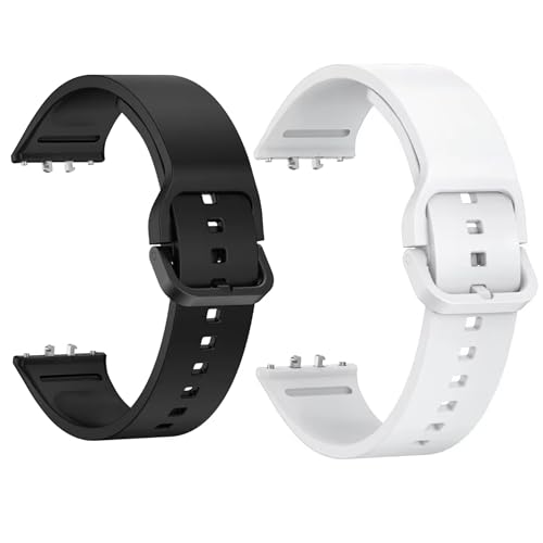 Image of Valente Silicone Watch Straps Compatible for Samsung Galaxy Fit 3 (Pack of 2)