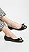 SALVATORE FERRAGAMO Women's Varina Quilted Flats, Nero, Black, 7 Medium US