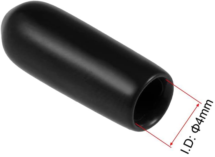 MACHSWON 100pcs Rubber End Caps 4mm ID - Image 2