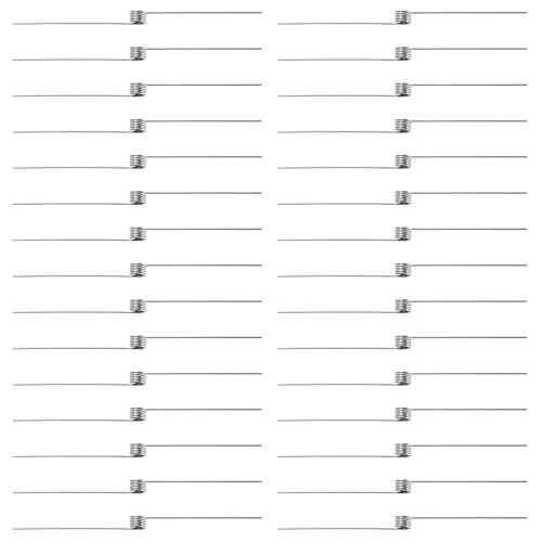 VooGenzek 30 Piezas 0.5 * 4.5 mm 180° Torsión Pequeños Resortes, Acero Inoxidable Pequeño Muelle De Torsión, V-Spring, para Carpintería, Muebles, Proyecto de Reparación