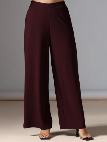 Image of Selvia Women's Regular Fit Top with Trouser Co-Ord Set, Co ord Set for Women Stylish