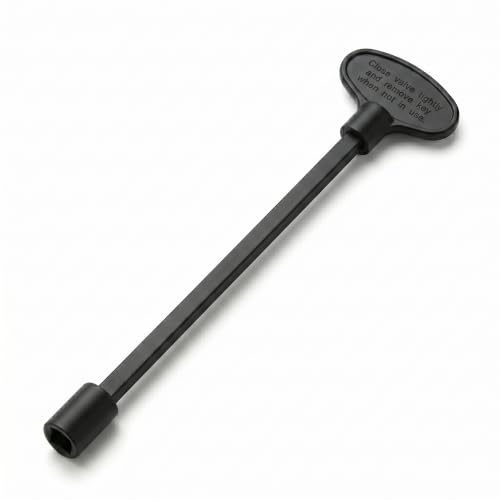 Midwest Hearth Valve Key, Flat Black, 8-Inch, Fireplace & Fire