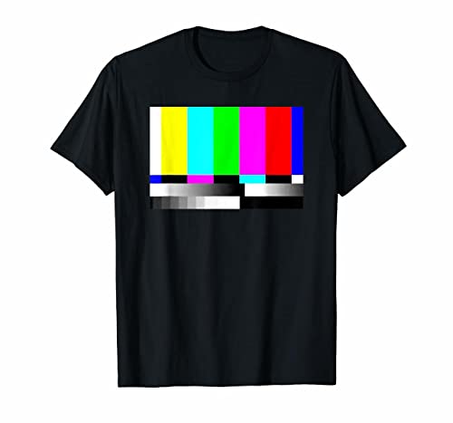 T-shirt TV statique vintage 80s pour un look rétro geek original